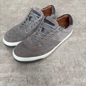 Peter Millar Men’s Crown Crafted Gray Suede Sneakers, Size 10,5
